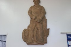 Rock Falls Illinois Post Office 61071 Art "The Manufacture of Farm Implements" Curt Drewes Plaster Cast