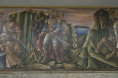 Saint Louis Missouri Main Post Office Mural George Rogers Clark and Daniel Boone Centerr