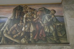 Saint Louis Missouri Main Post Office Mural George Rogers Clark and Daniel Boone Right Side