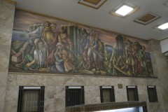 Saint Louis Missouri Main Post Office Mural George Rogers Clark and Daniel Boone