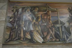 Saint Louis Missouri Main Post Office Mural Discovery and Colonization Left Side