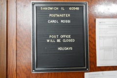 Sandwich Illinois Post Office 60548