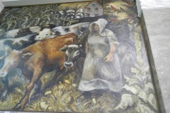 Sheboygan Wisconsin Post Office 53081 Mural Agriculture Right Side