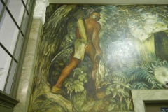 Sheboygan Wisconsin Post Office 53081 Mural Indian Life Left Side