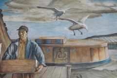 Sturgeon Bay Wisconsin Post Office Mural 54235 Detail