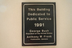 Tipp City Ohio Post Office 45371 Dedication Plaque