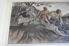 Wauseon Ohio Post Office Mural 43567 Left Side