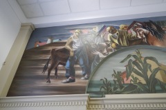 Wilmette Illinois Post Office Mural Left Side