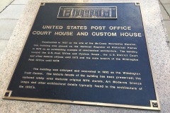 Wilmington DE Former Post Office 19801 Plaque