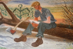 Yellow Springs Ohio Post Office Mural 45387 Detail